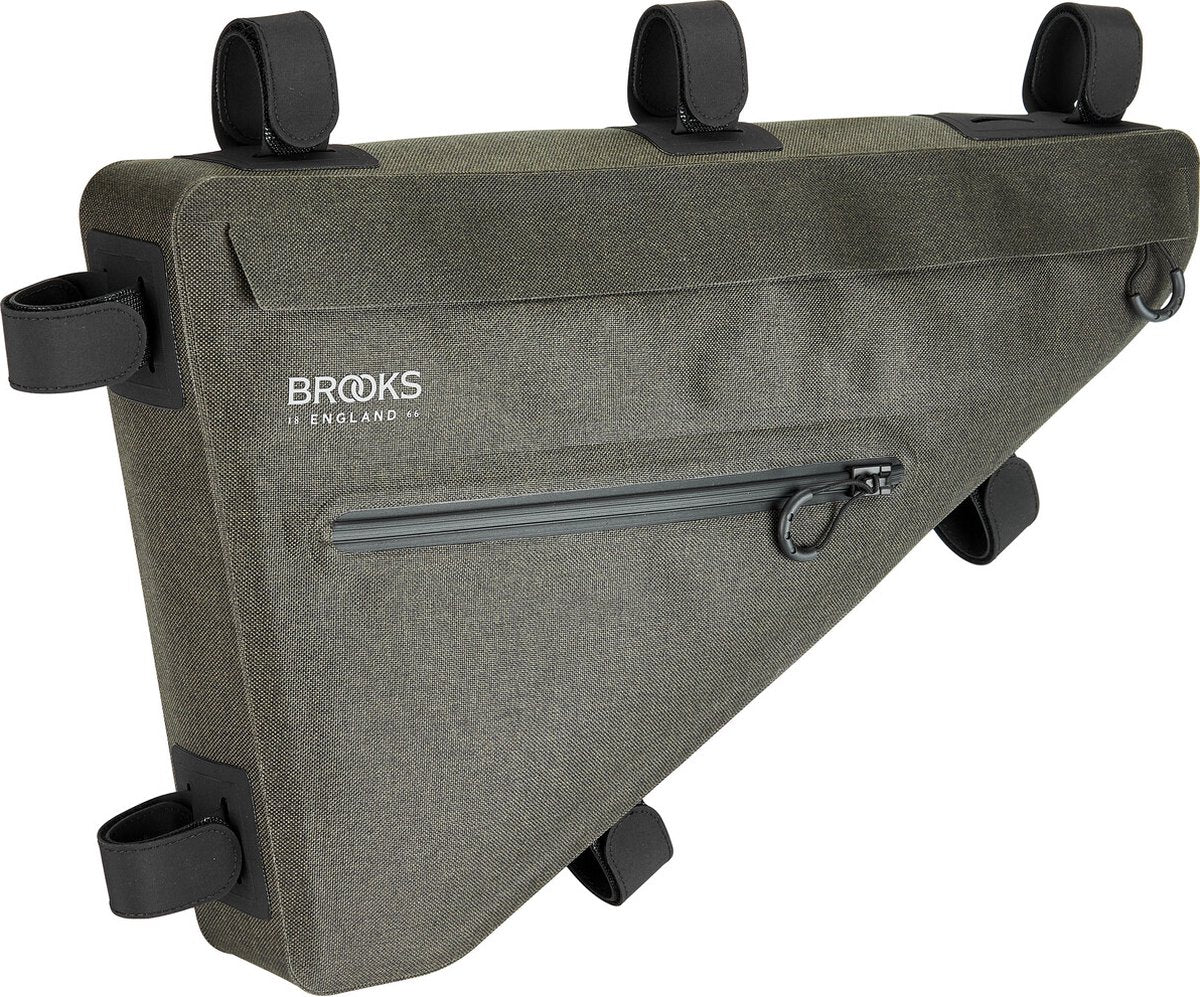 Brooks Scape Frametas - Waterdichte fietsframetas, 5,5L, Groen