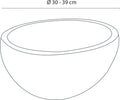 Differnz nusa waskom - riviersteen - ã˜ 30-39 cm