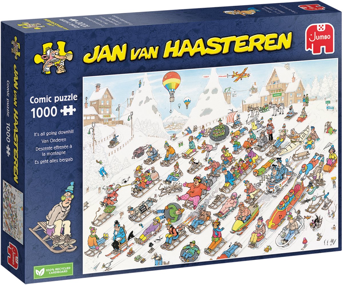 Jan van haasteren - van onderen! - 1000 stukjes - puzzel