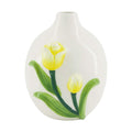 Dijk natural collections vaas keramiek met tulp h17,4cm