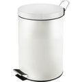 V-part - pedaalemmer 20 liter - steel - wit - prullenbak