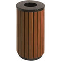 V-part prullenbak 31010578 staal bruin