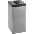 Dutchdesign prullenbak 31002443 gepoedercoat aluminium grijs