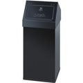 Dutchdesign prullenbak 31004812 gepoedercoat aluminium zwart