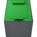 V-part deksel 31196210 gegalvaniseerd staal, gepoedercoat groen