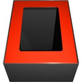 V-part deksel 31191185 gegalvaniseerd staal, gepoedercoat rood