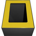 V-part deksel 31191208 gegalvaniseerd staal, gepoedercoat geel