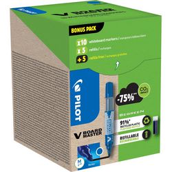 Pilot whiteboard marker v board master, voordeelverpakking, blauw
