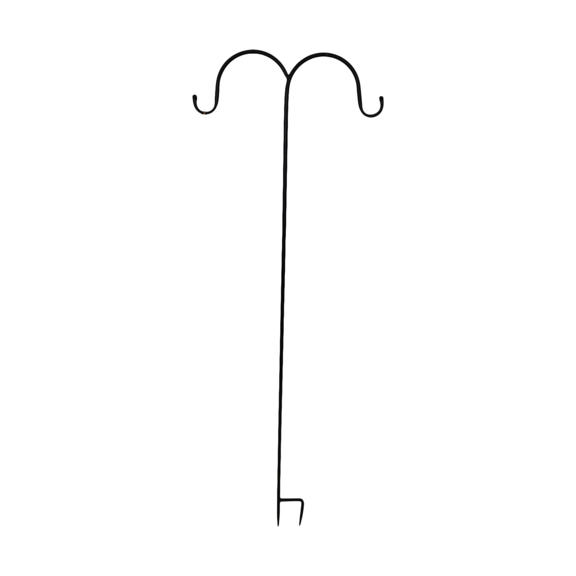 Dijk natural collections tuinsteker haak metaal zwart 25x118cm