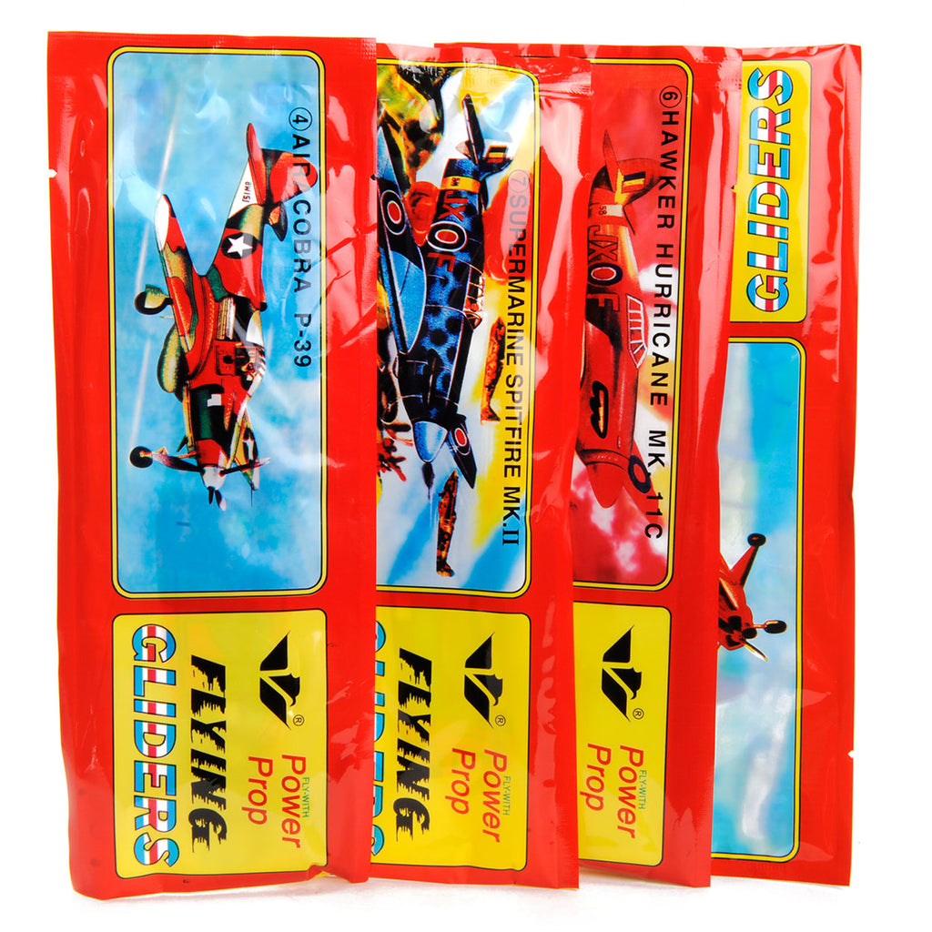 Duckiez zweefvliegtuig power prop 19 cm 12 assorti | 48 stuks
