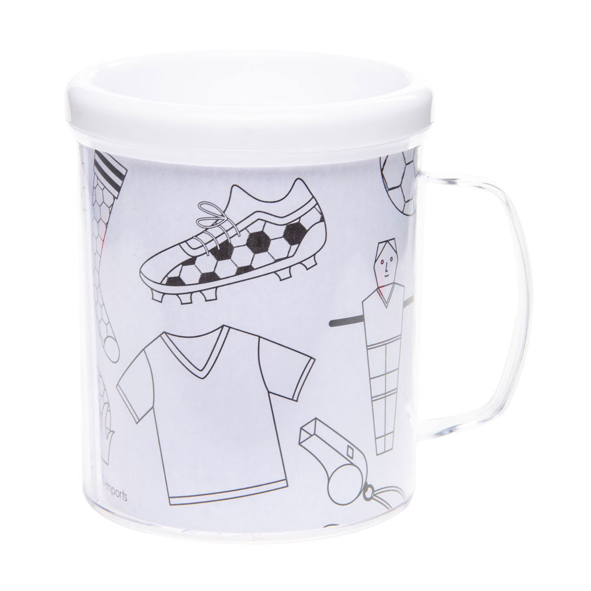 Duckiez kleur je eigen mok voetbal