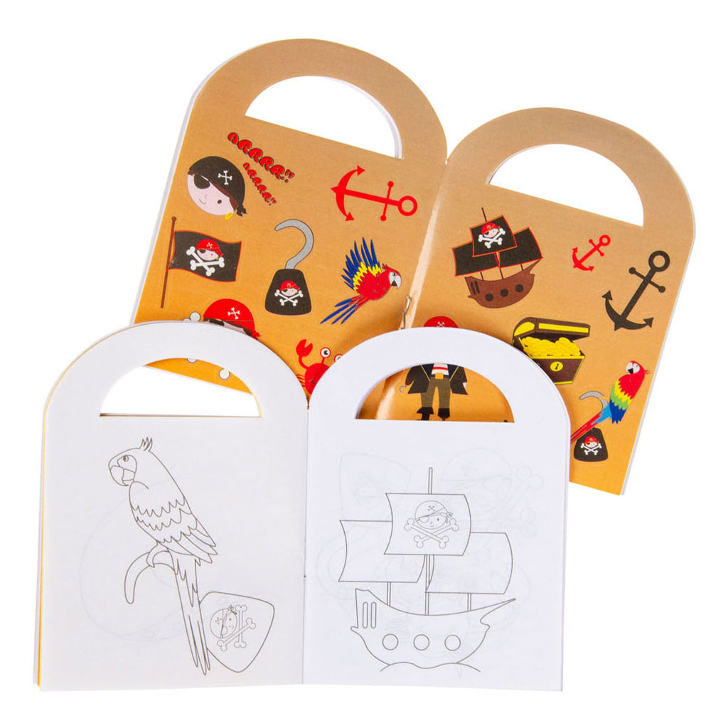 Duckiez Malbuch mit Piratenaufklebern