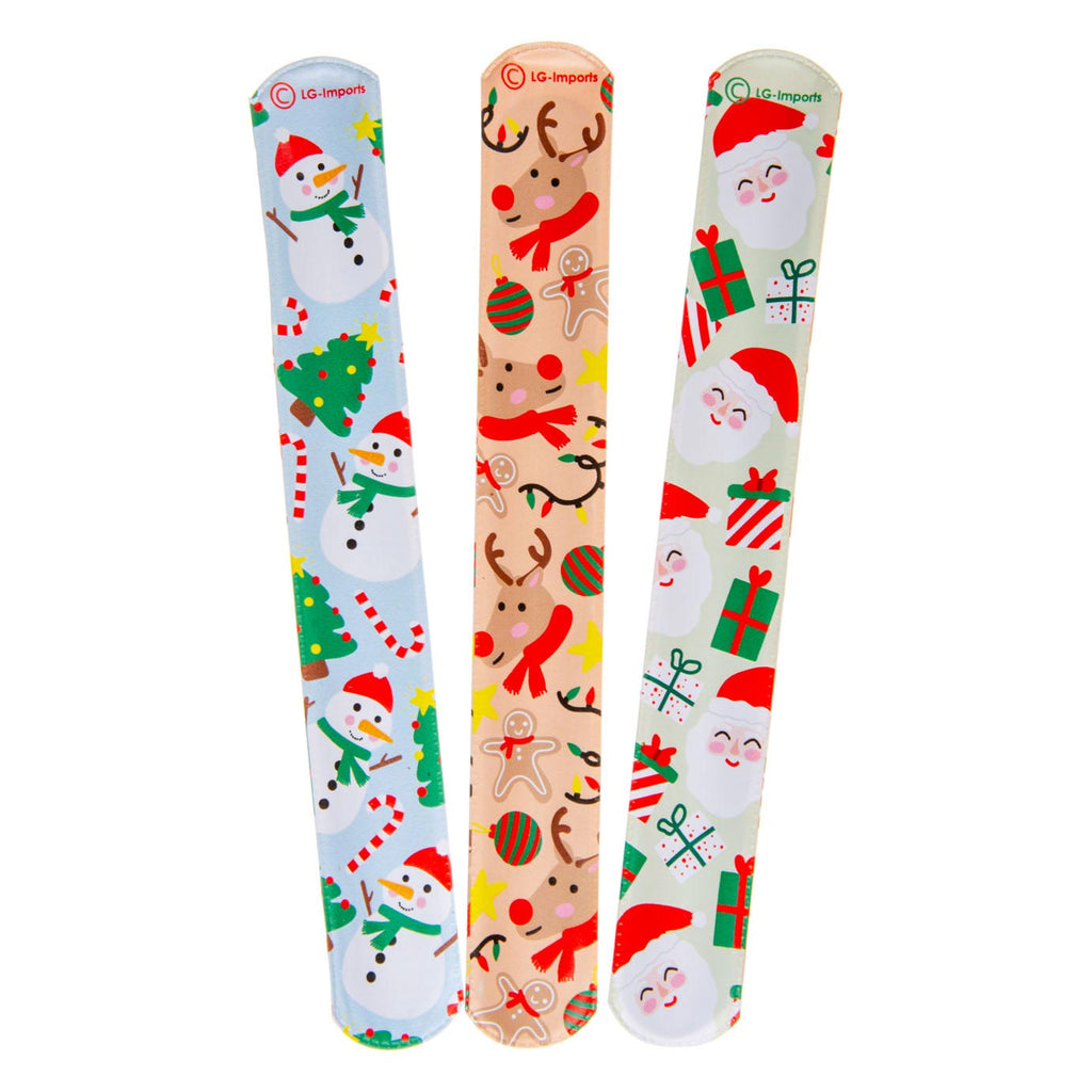 Duckiez Weihnachts-Klapparmband 22 cm, 3 verschiedene Farben | 36 Stück