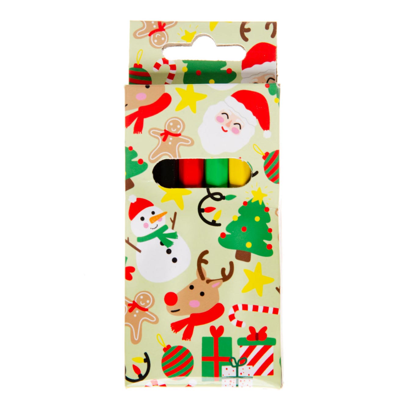 Duckiez kleurpotloden kerst 8,5 cm 6 stuks | 48 stuks