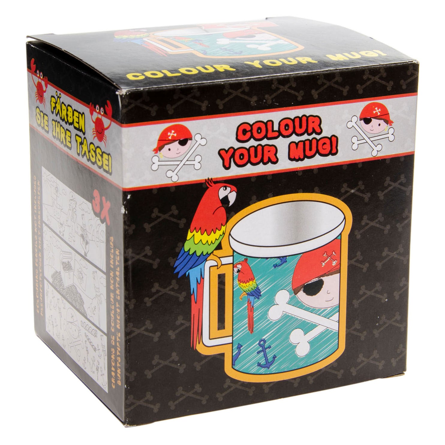 Duckiez Piratenbecher zum Selbstgestalten 250 ml | 24 Stück