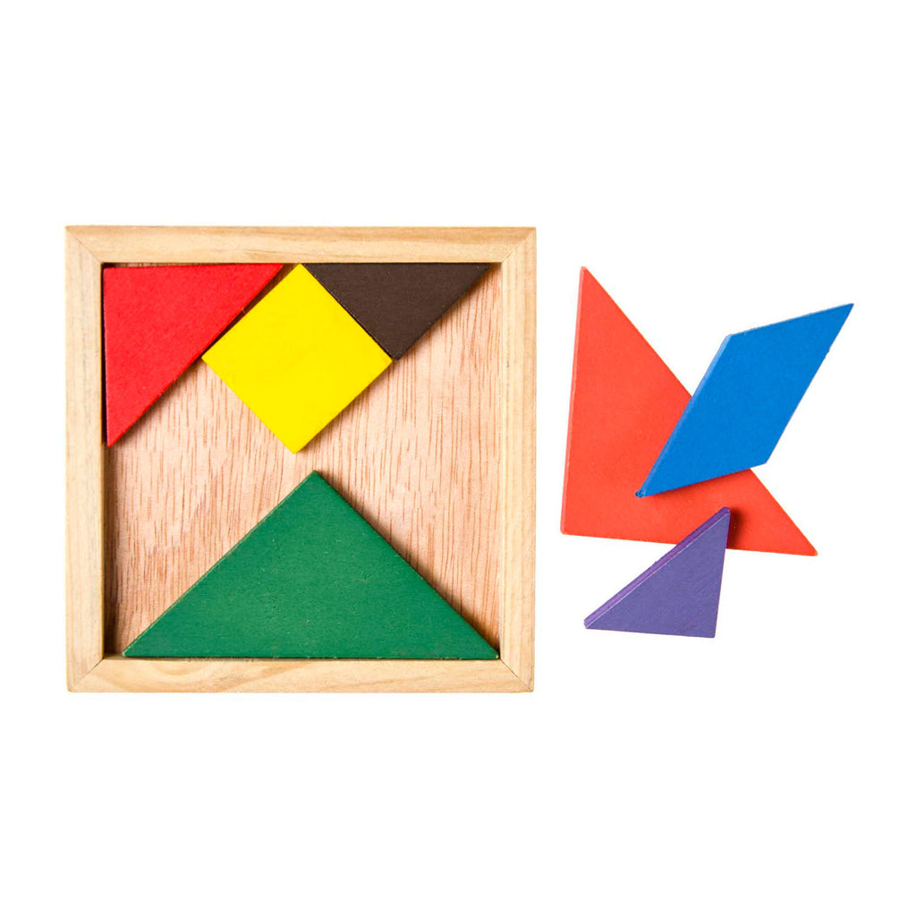Duckiez Tangram-Puzzle aus Holz, 7-teilig.