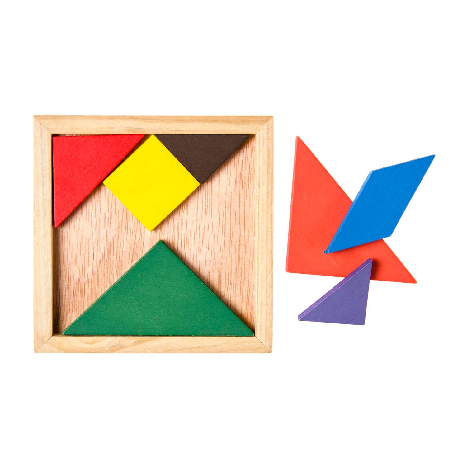 Duckiez Tangram-Puzzle aus Holz, 7-teilig.