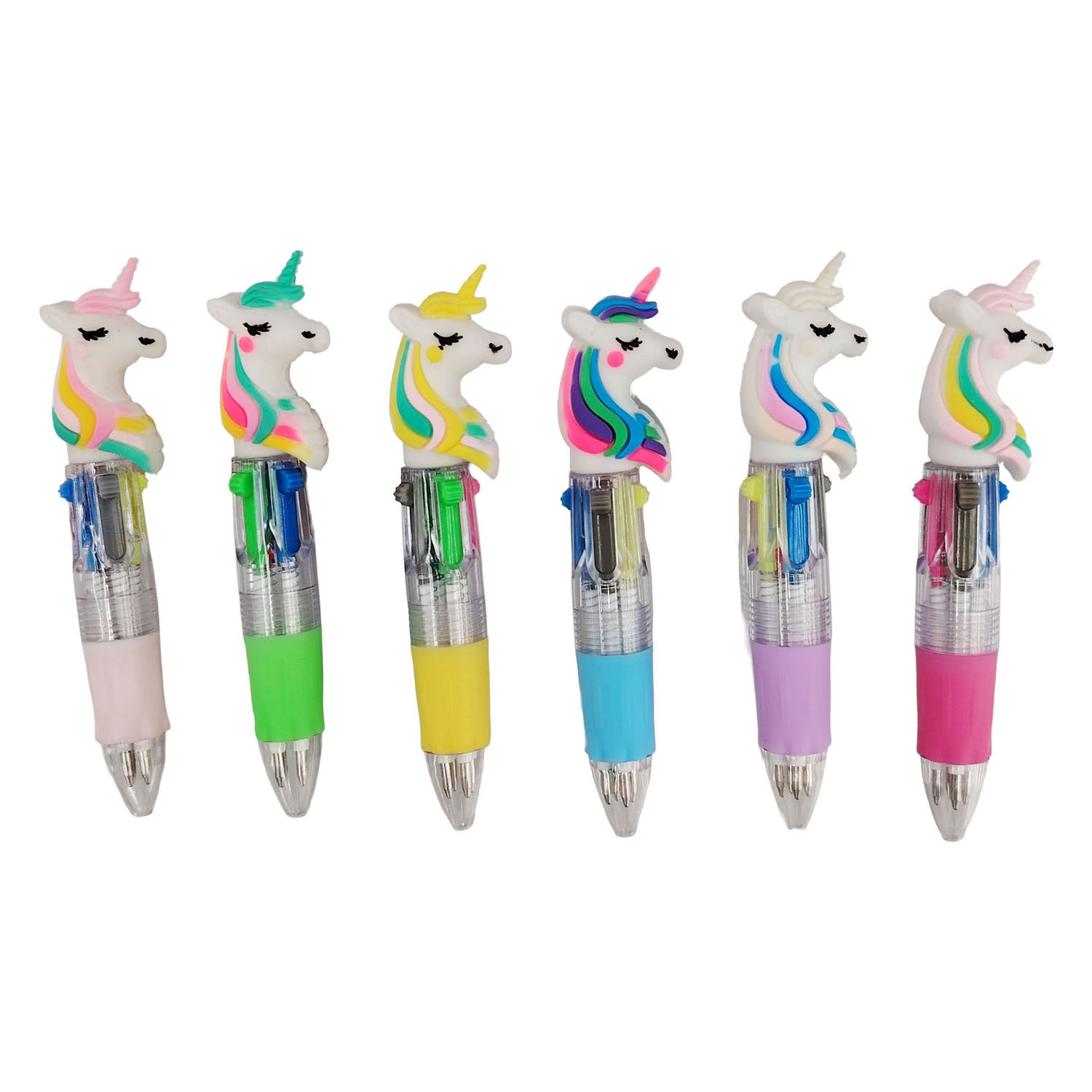 Duckiez meerkleurenpen eenhoorn - 6 kleuren