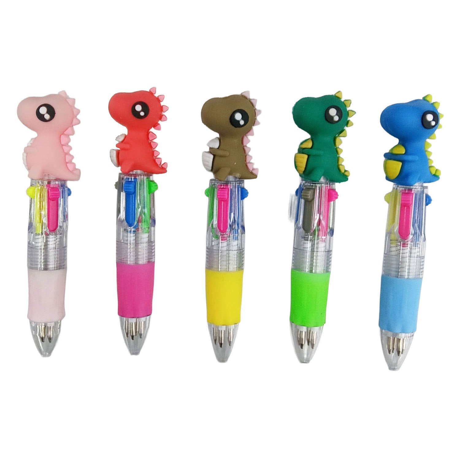 Duckiez meerkleurenpen dinosaurus - 6 kleuren