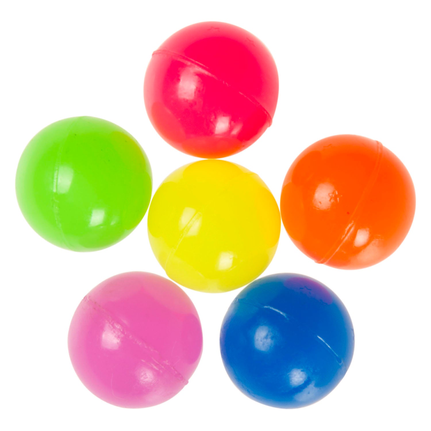 Duckiez stuiterballen neonkleurig, 50st.