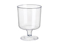 Papstar rode wijnglazen 200ml helder ps 10st