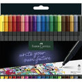 Faber-castell fineliner - grip - 0,4mm - etui 20 stuks assorti - fc-151620