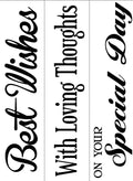 Darice • embossing sjabloon just because