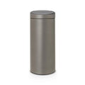 Brabantia Touch Abfalleimer, neuer Abfalleimer 30l, Platin