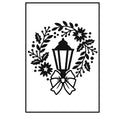 Darice • embossing template 10.8x14.6cm lamp and wreath