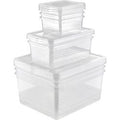 Opbergbak keeeper 30050 3 x 1,7 l 2 x 5,6 l 3 x 18 transparant
