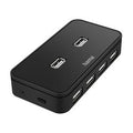Usb-hub hama met voeding 200123 7 poorten zwart