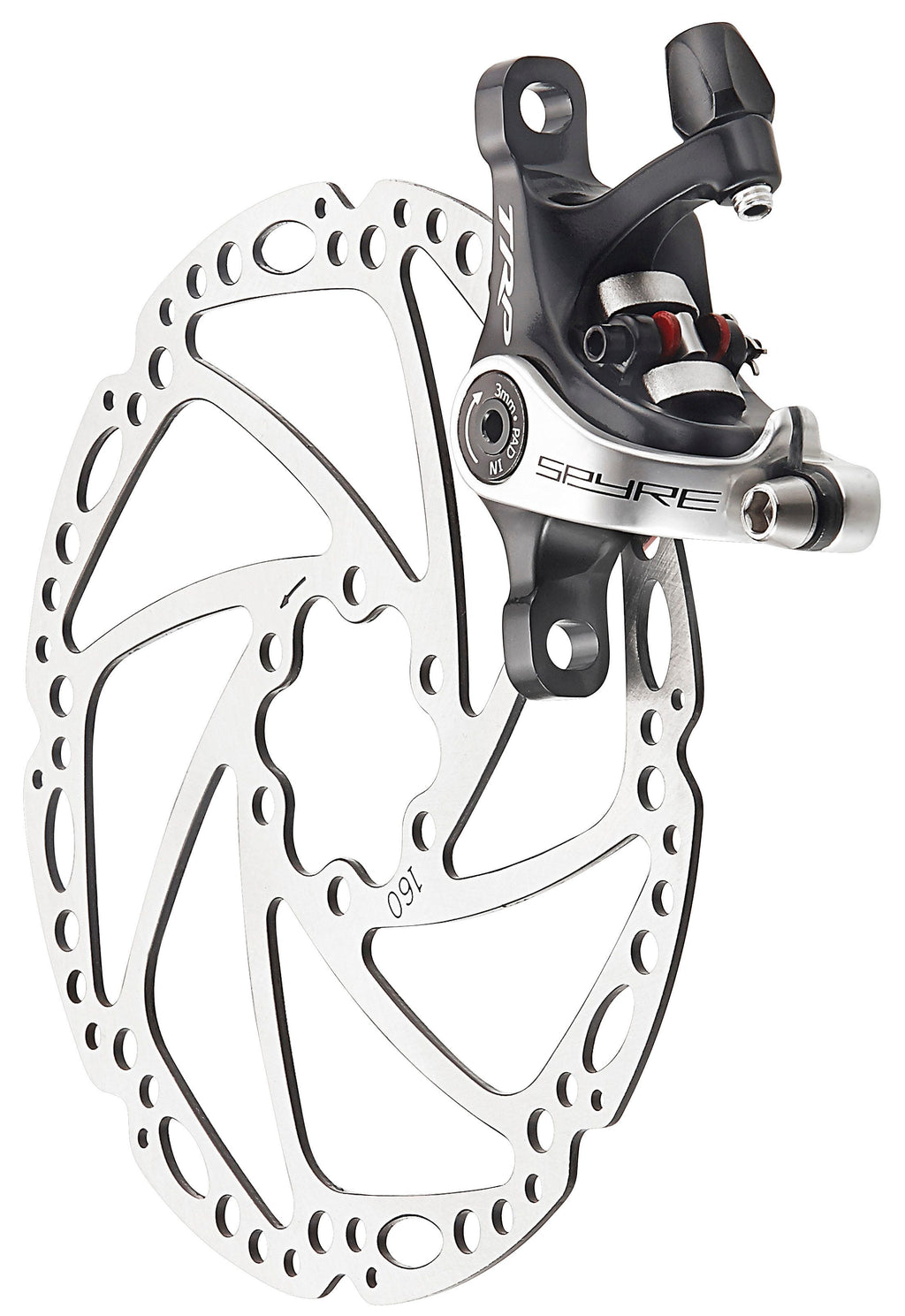 TRP mechanische Scheibenbremse Spyre-R Bremssattel hinten, schwarz-massiv