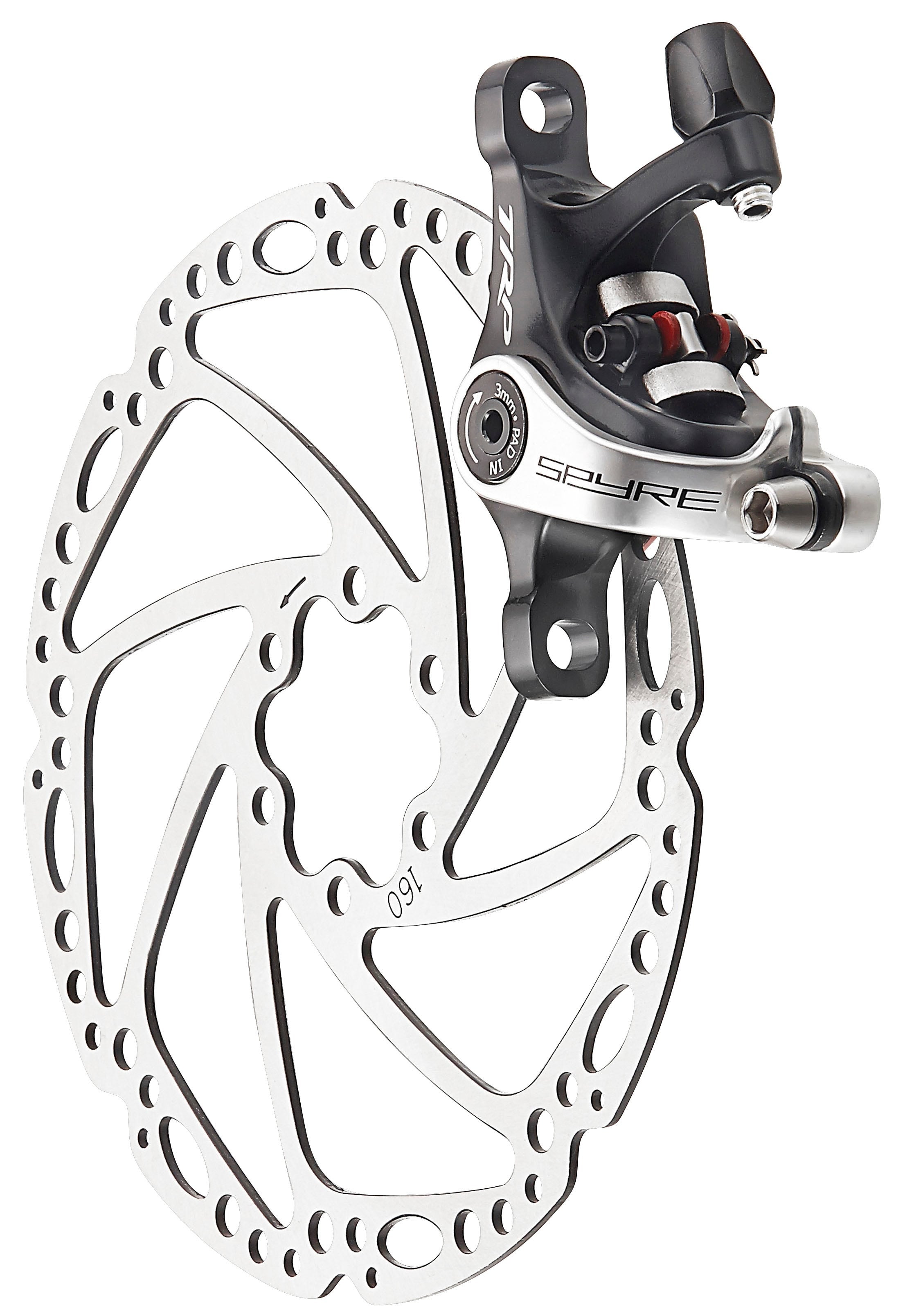 TRP mechanische Scheibenbremse Spyre-R Bremssattel hinten, schwarz-massiv