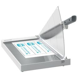 Leitz precision office snijtafel a4+ met mesbeveiliging en lichttechnologie voor kantoor - snijdt tot 15 a4-vel - antraciet