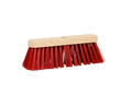 Luva straatbezem hout kunstvezel rood 29cm