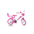 Little Heart 12 Inch 21 cm Meisjes V-Brakes Wit Roze