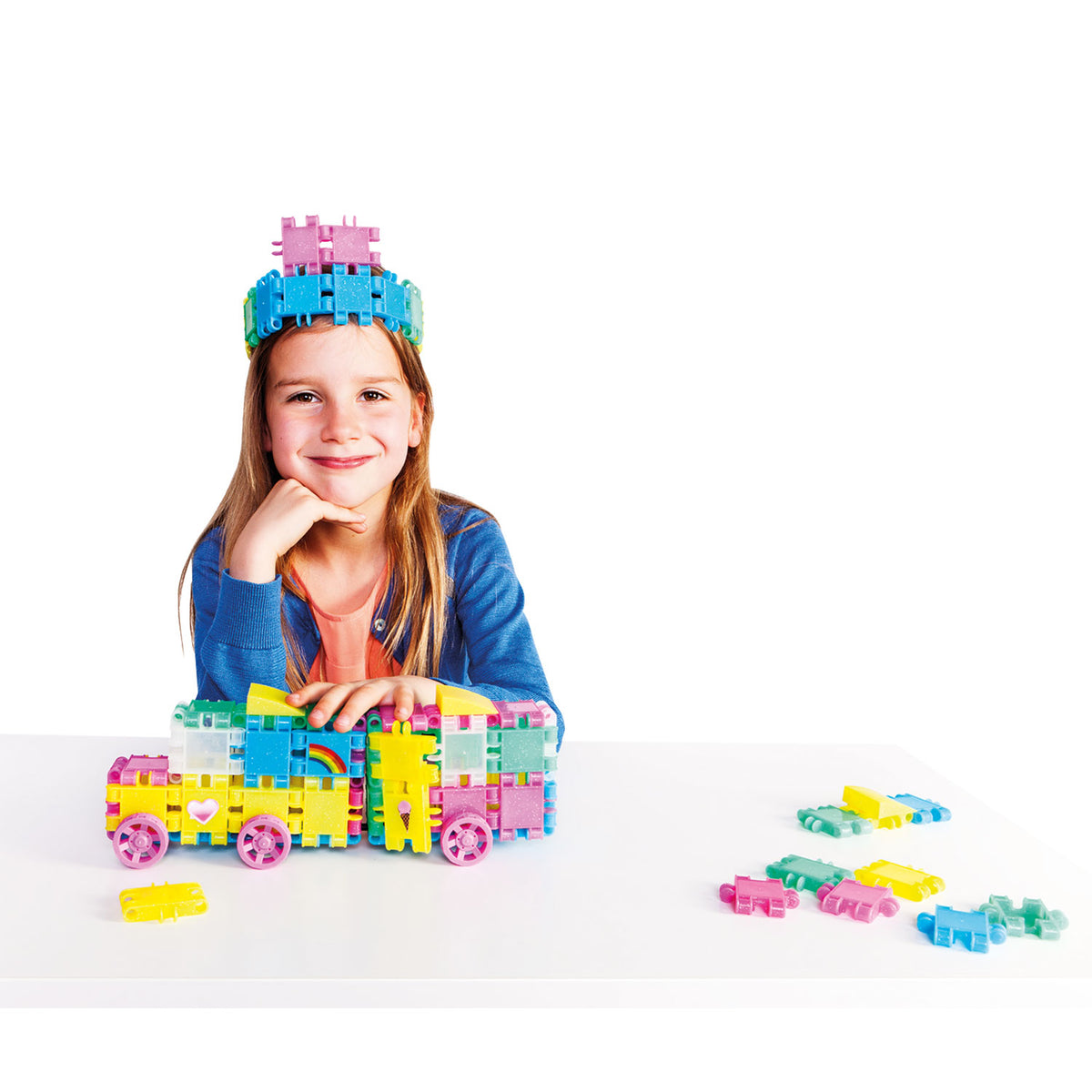 Clics bouwblokken - glitter bouwset 8in1