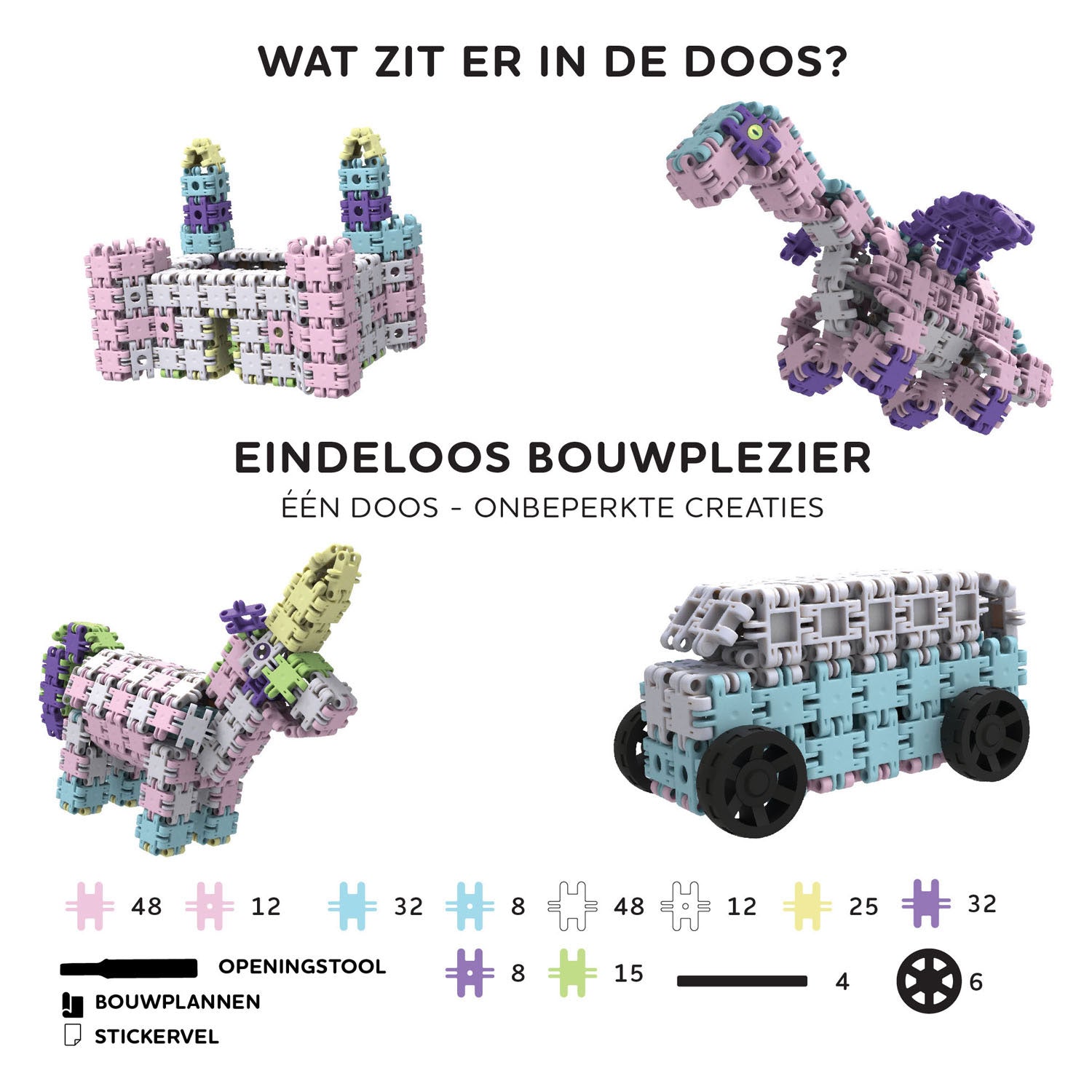 Clics Nano - Fantasy-Baukästen, 250 Stück.