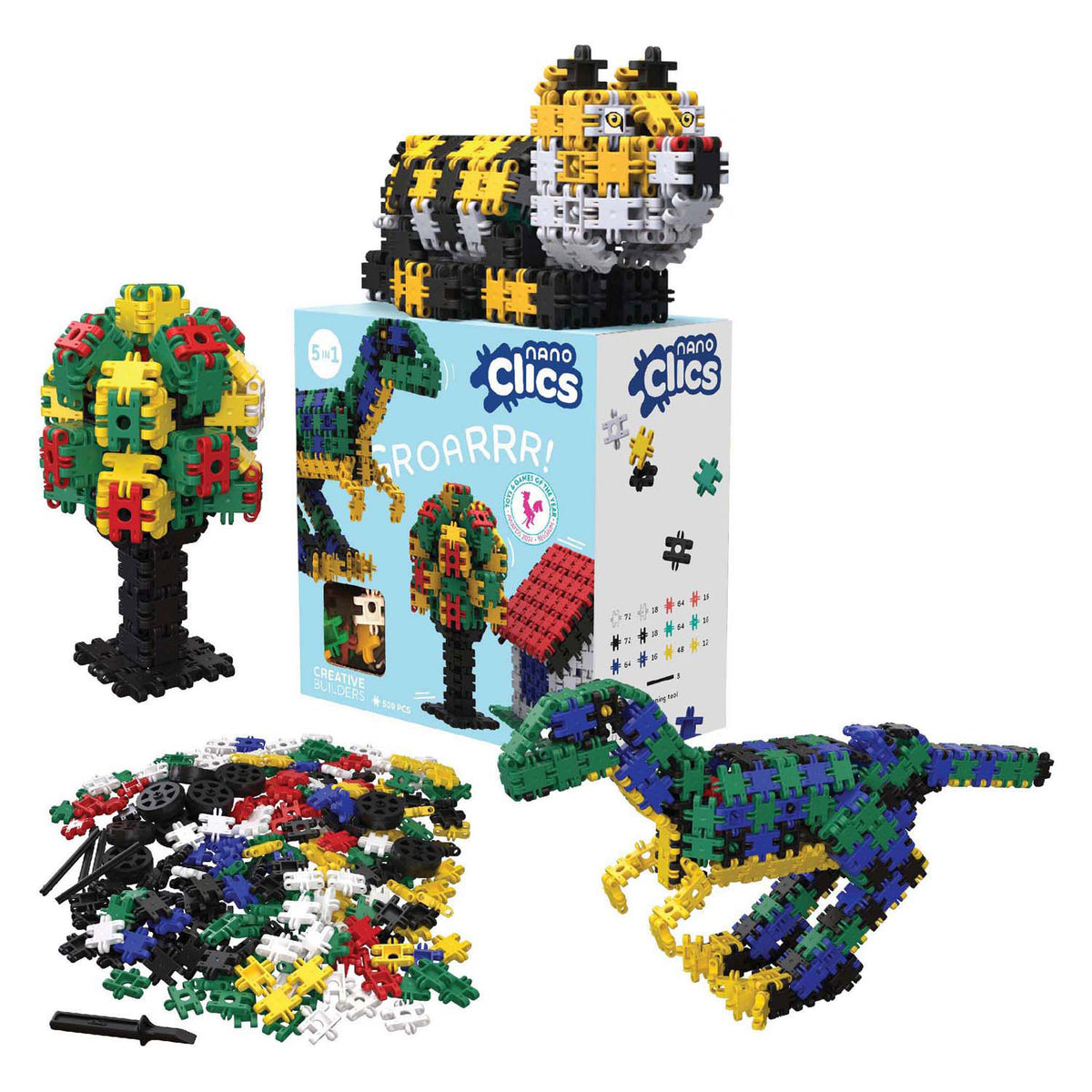 Clics Nano - kreative Bausteine, 500 Stück.