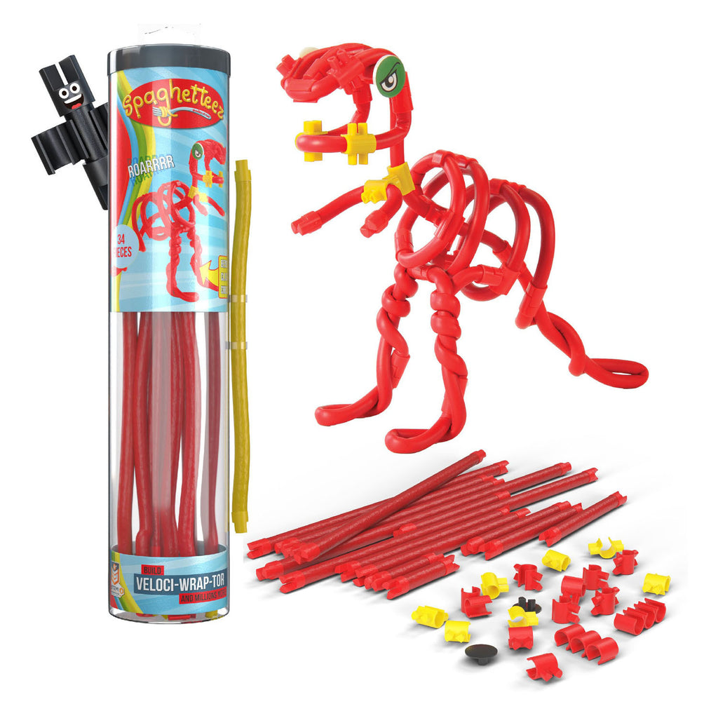 Clics Spaghetteez Velociraptor flexible Baustäbe, 34dlg.