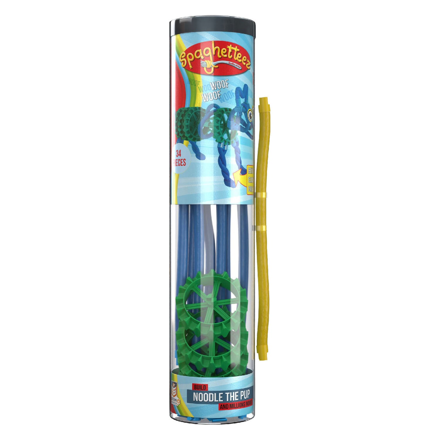 Spaghetteez noodle the pup flexibele bouwstaafjes, 34dlg.