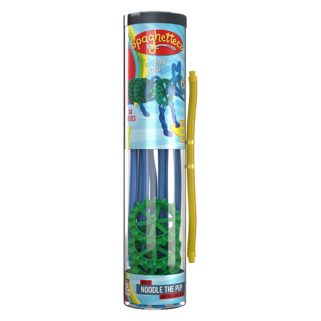 Clics Spaghettiez Nudel-Welpen-flexible Baustäbe, 34 Stück.