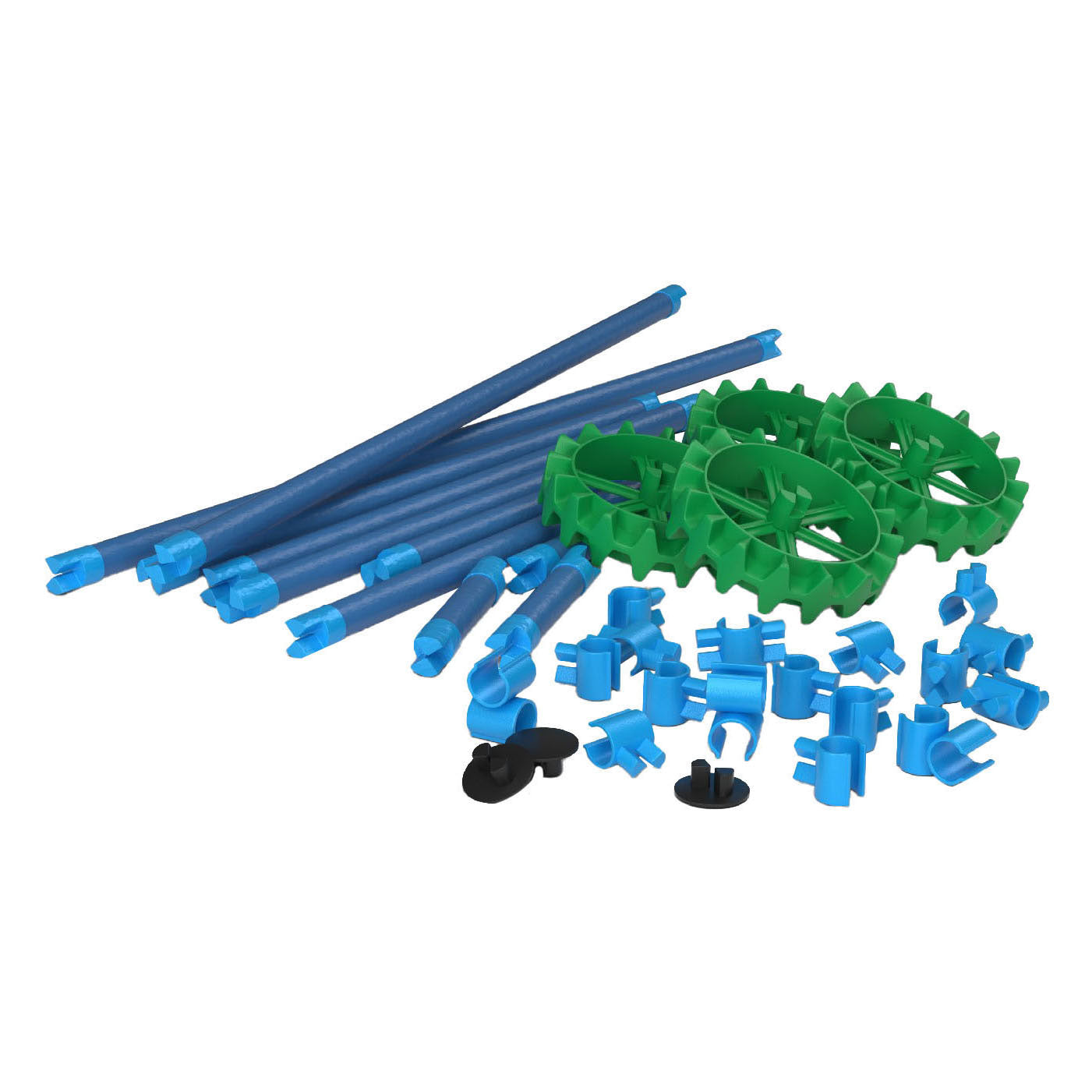 Clics Spaghettiez Nudel-Welpen-flexible Baustäbe, 34 Stück.