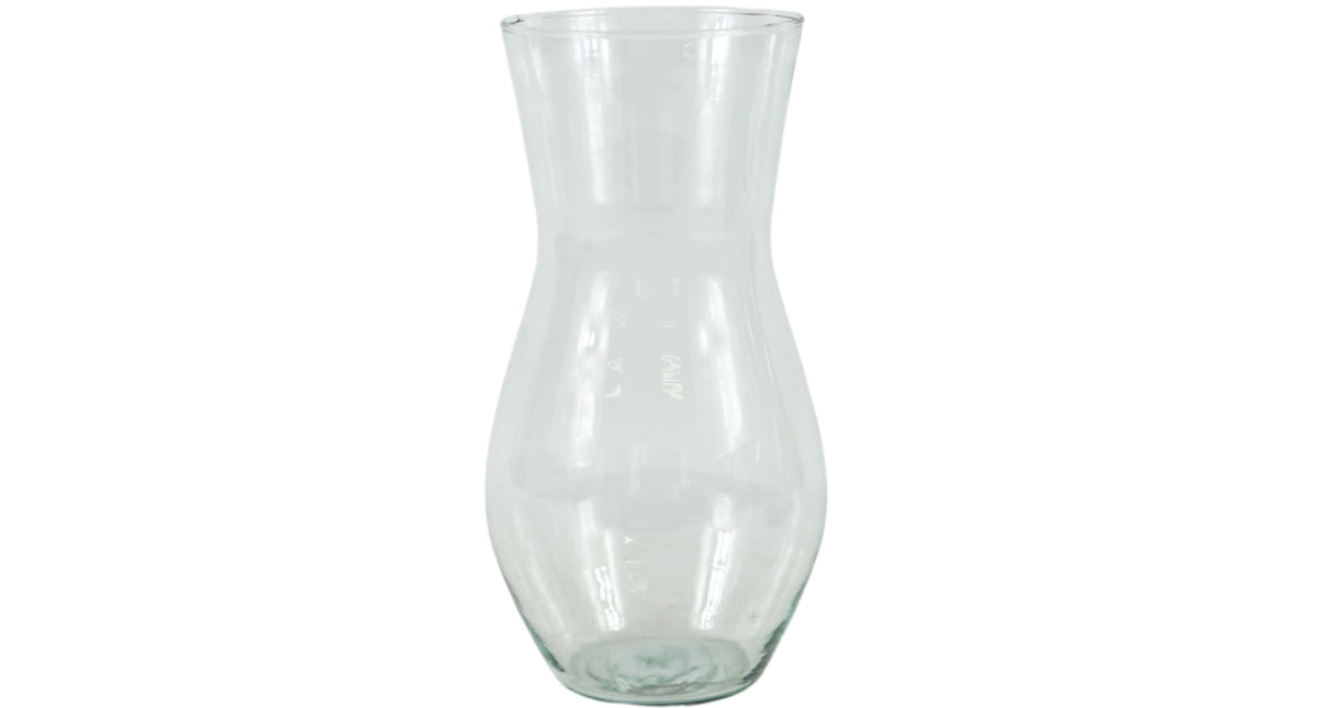 Vaas nicola glas transparant d12 h24 cm