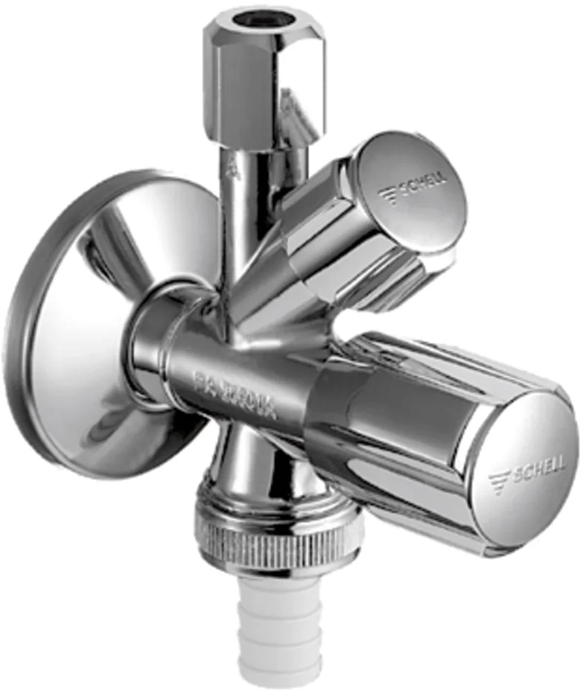 Schell comfort hoekstopkraan met rv met asag 1 2 chroom