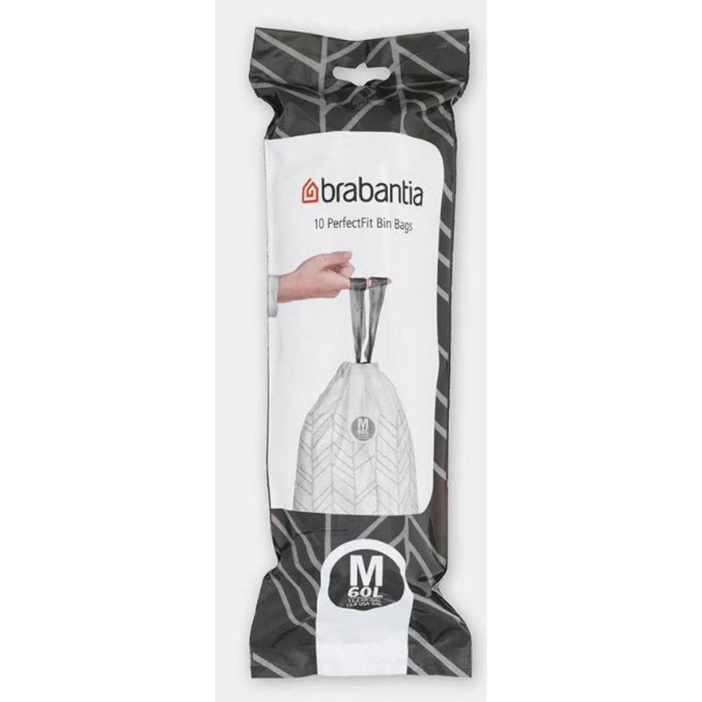 Brabantia Perfect Fit Müllbeutel, Größe M, 60 l, 10 Stück