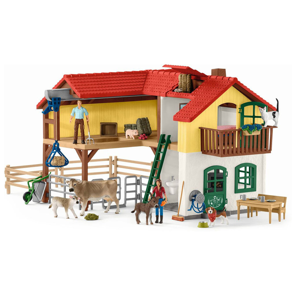 Schleich Farm World Boerderij met stal en dieren
