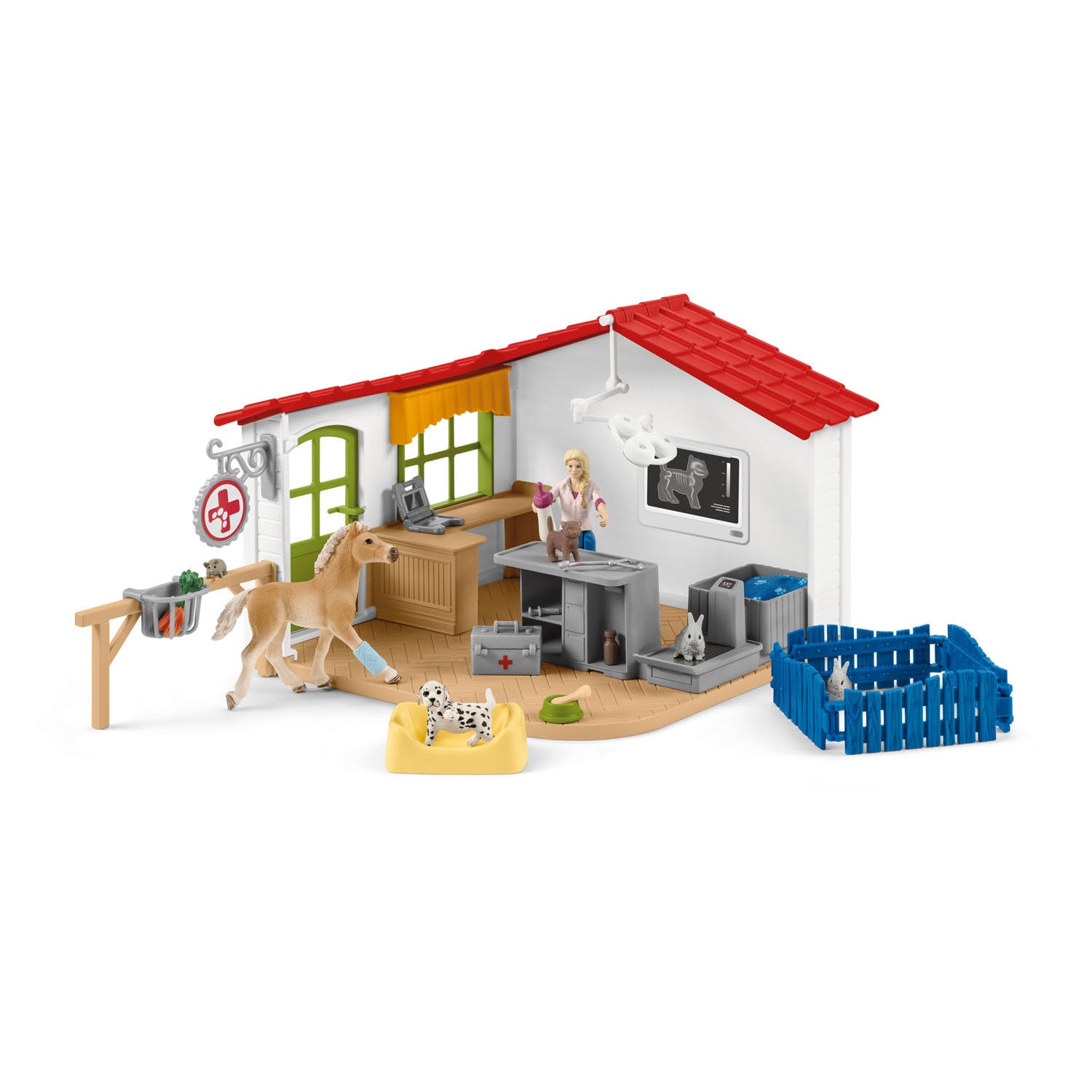 Schleich Farm World Tierarztpraxis mit Tieren 42502
