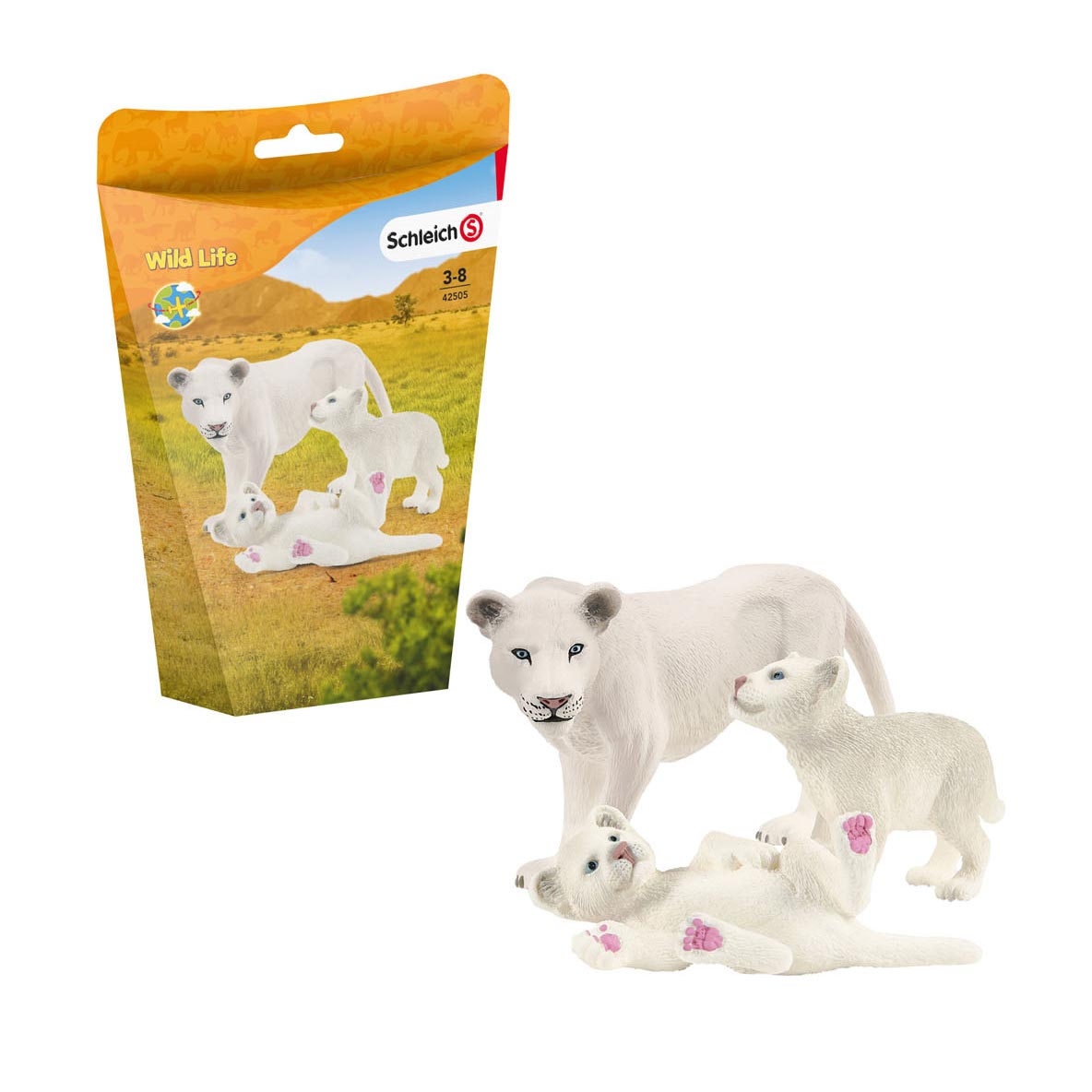 Schlich Wild Life Mutter Löwe mit Jungen 42505