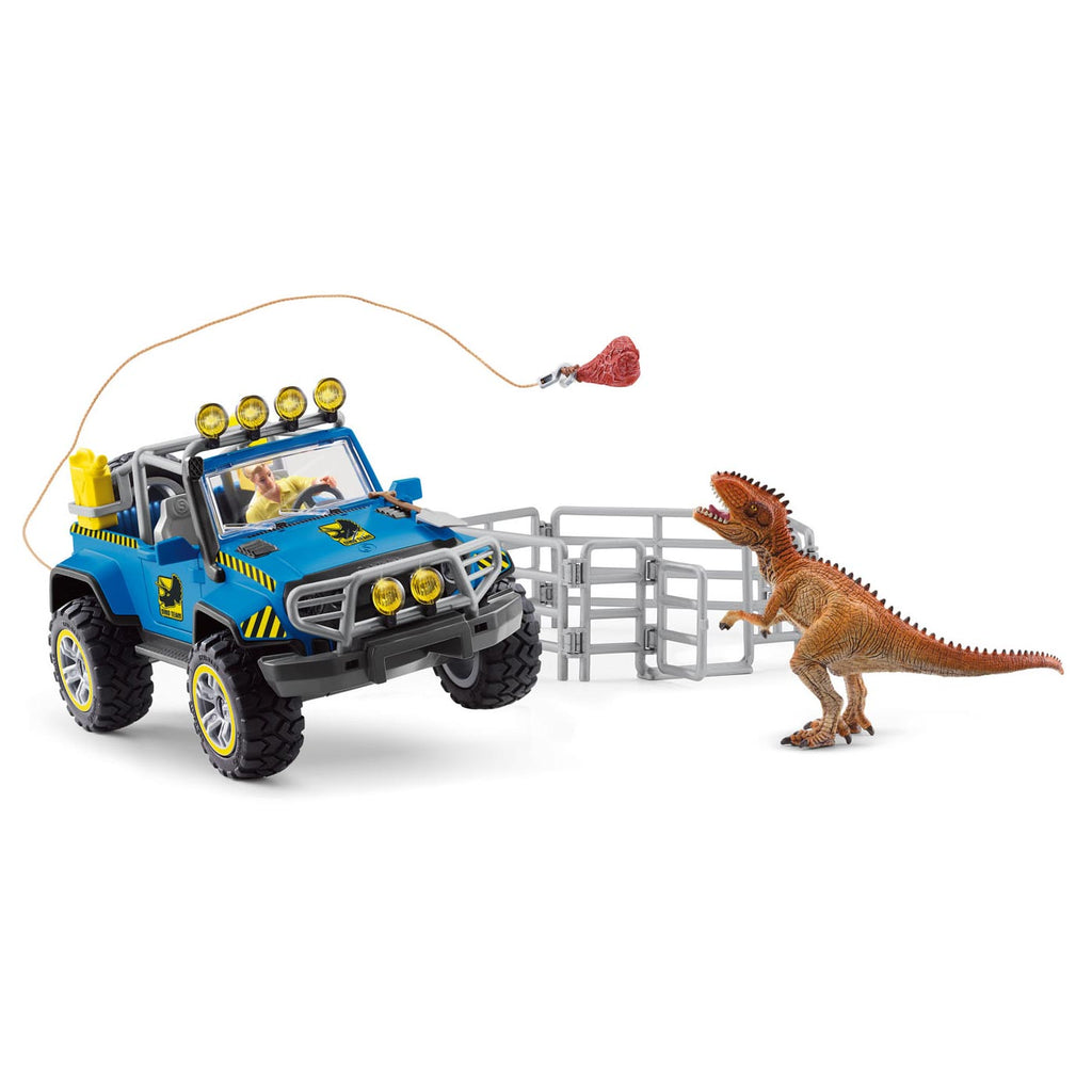 Schleich Dinosaurier Geländewagen mit Dino-Wachposten 41464